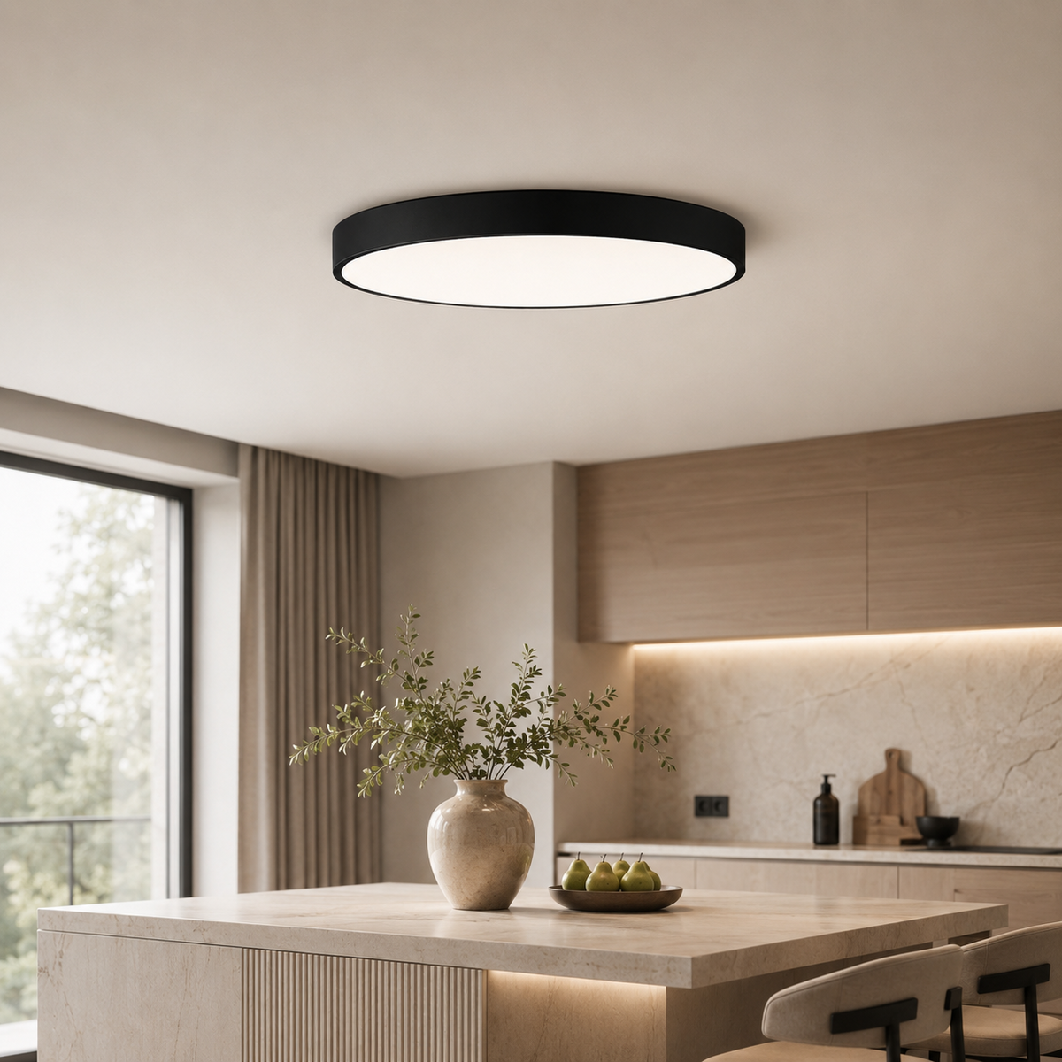 Elia Plafonnier LED arrondi – vue 4
