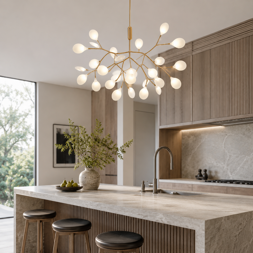 Sylvia Suspension design moderne led arbre
