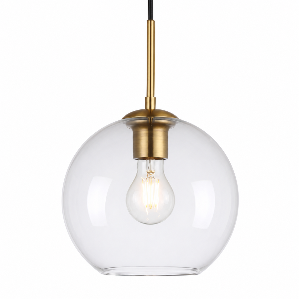 Luna Suspension boule en verre – vue principale