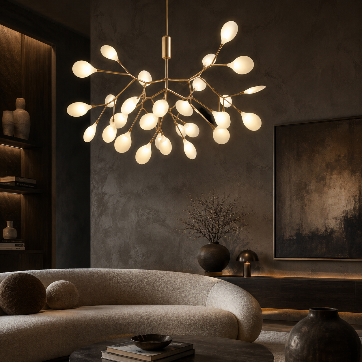 Sylvia Suspension LED design arbre – vue 4
