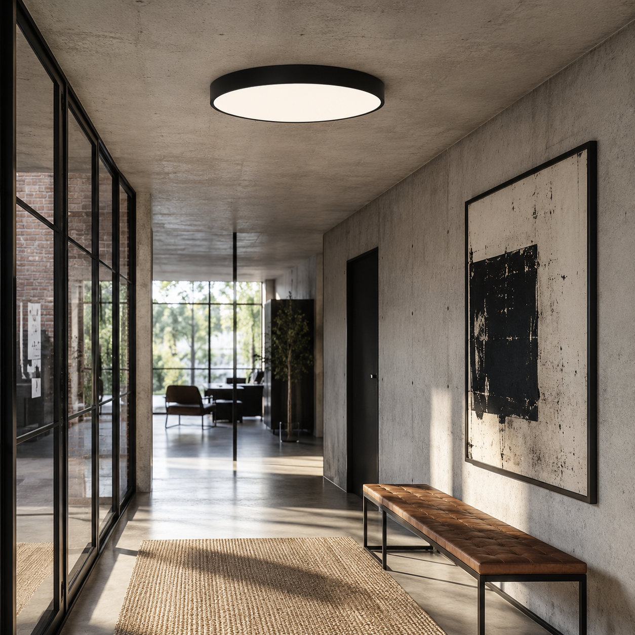 Elia Plafonnier LED arrondi – vue 2