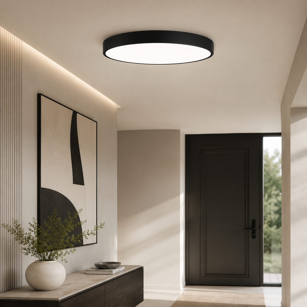 Elia Plafonnier LED arrondi – vue 3