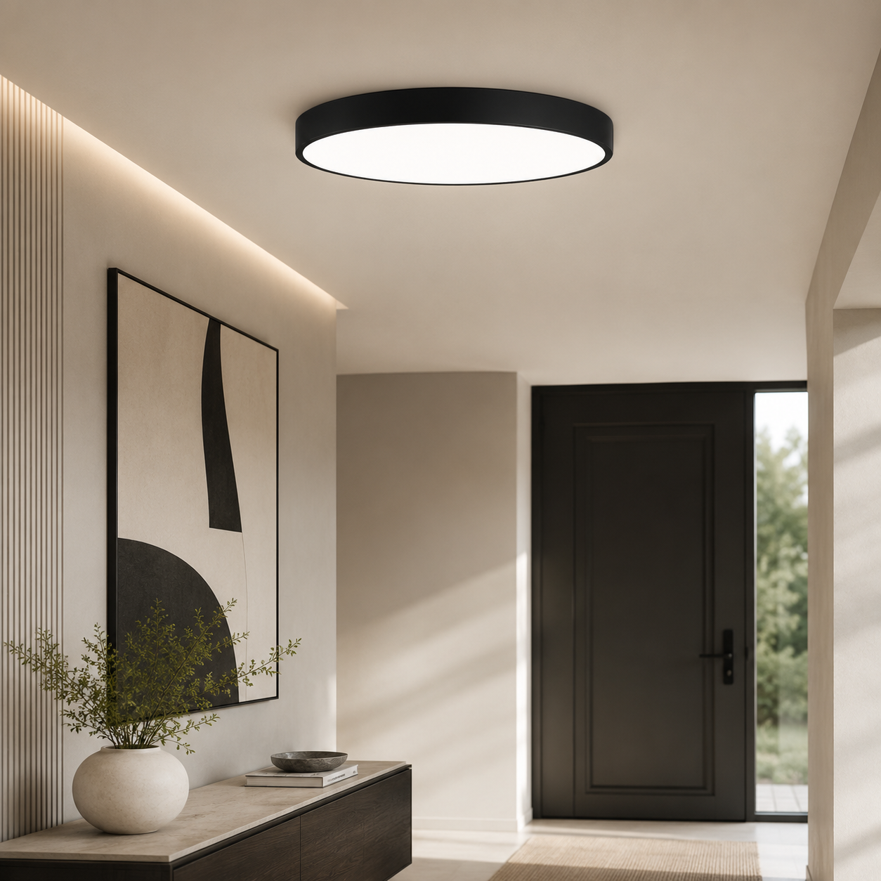 Elia Plafonnier LED arrondi – vue 3