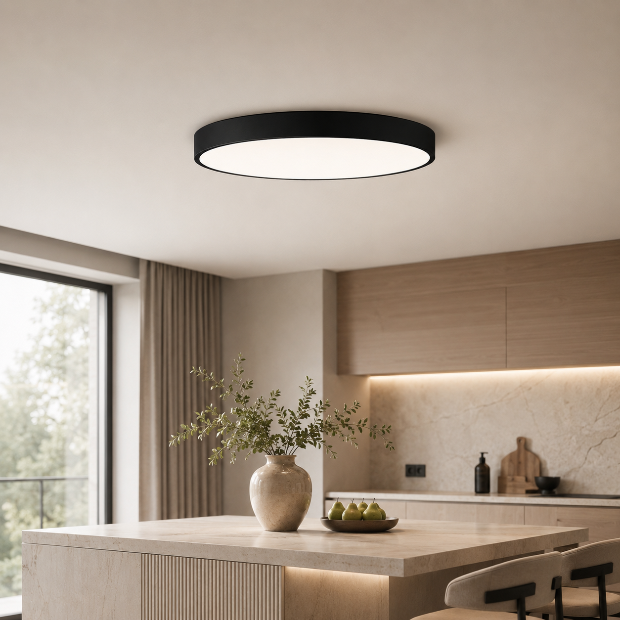 Elia Plafonnier LED arrondi – vue 4