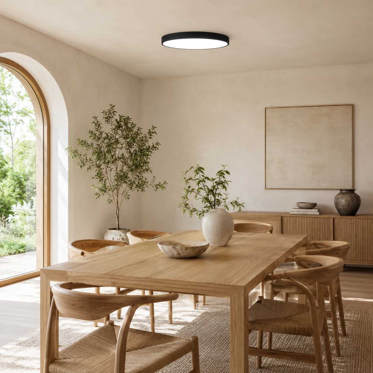 Elia Plafonnier LED arrondi – vue 5